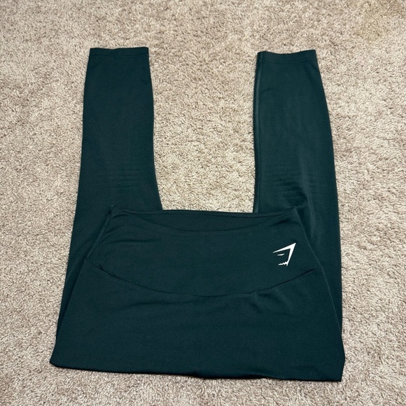 Gymshark Forest Dark Green Sport Leggings Size Small - Picture 1 of 5